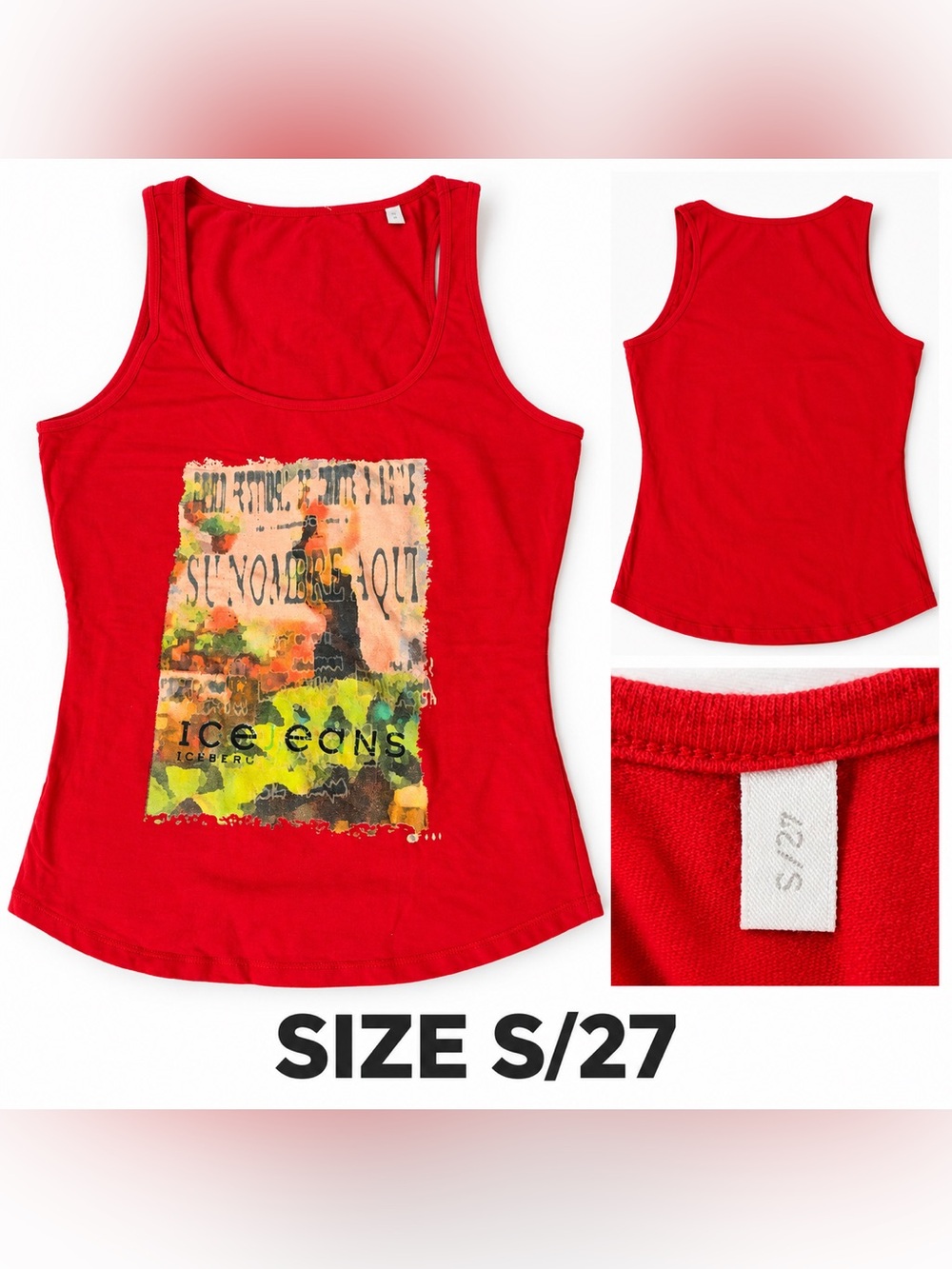 Red Graphic Tank Top -